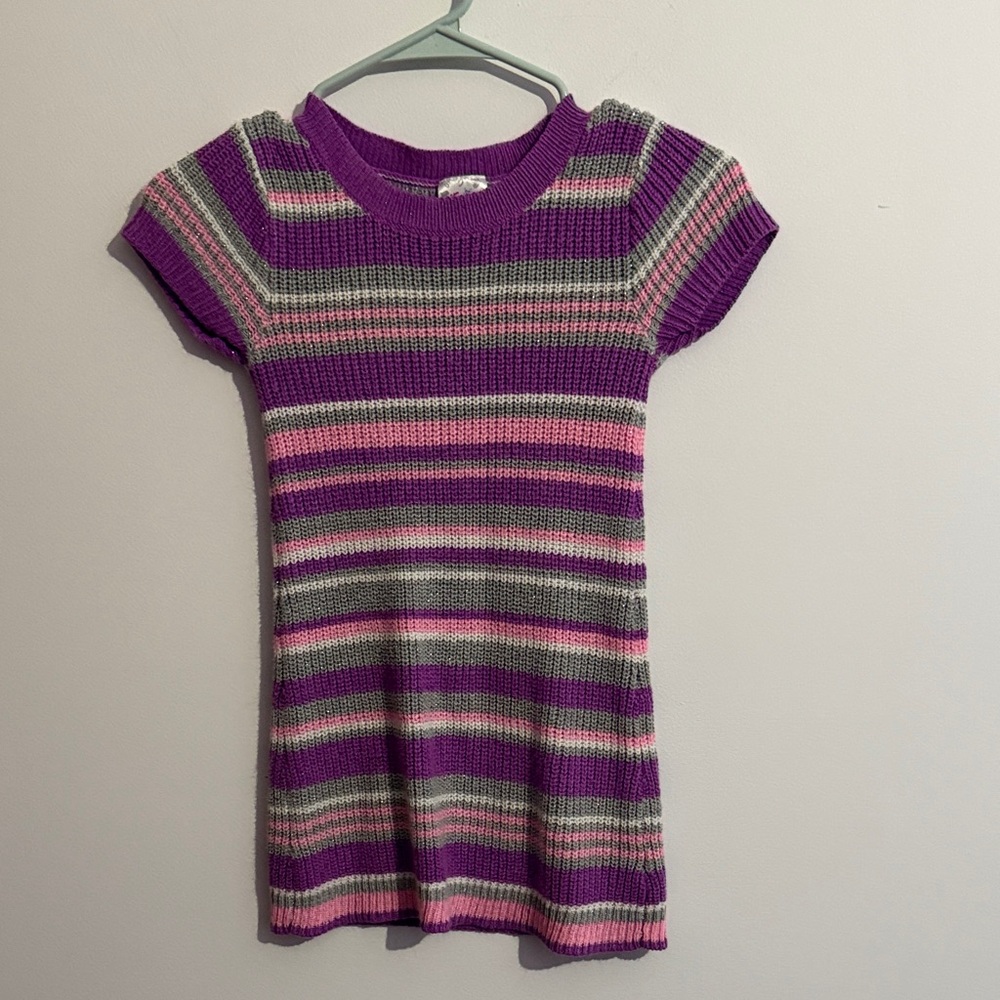 Justice Purple and Pink Sweater dress